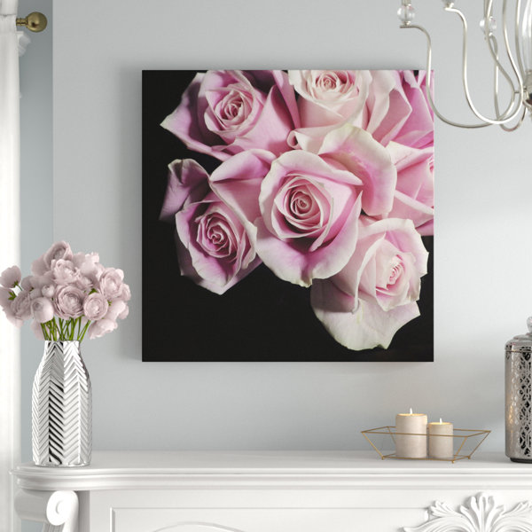 House of Hampton® Moonlight And Roses I by Monika Burkhart Wrapped Canvas Photograph Wayfair
